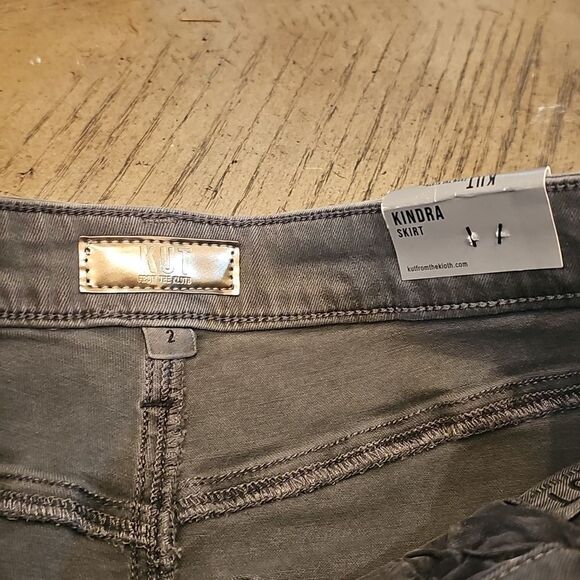 KUT From The Kloth Gray Kindra Maxi Front Slit Skirt Size 2 NWT - Picture 5 of 14